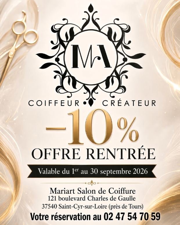 Mariart Salon de Coiffure : L’Excellence Capillaire à Saint-Cyr-sur-Loire près de Tours